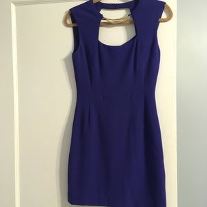 Bcbg Maxazria purple crepe cocktail dress